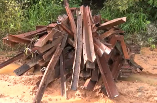 Abandono da Ferrovia Madeira Mamoré facilita o roubo de peças
