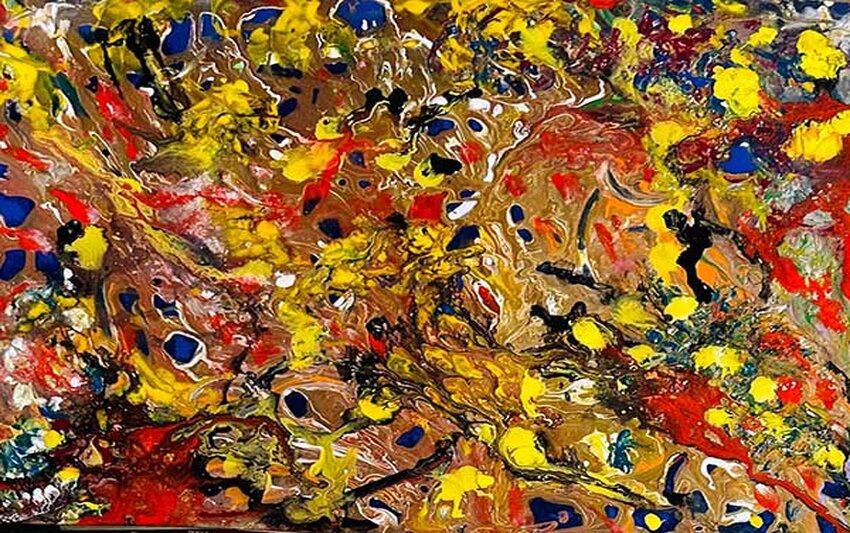 Sopa Primordial, técnica mista sobre cartão, 42 x 30 cm (Viriato Moura)