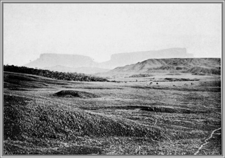 Vista do Monte Roraima, ao fundo (Grünberg)