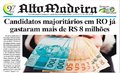 Capa do jornal Alto Madeira deste domingo