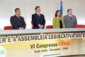 Carlão a saúde sindicalistas das Assembléias do país na abertura do VI Congresso da Fenal