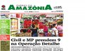 Capa do jornal Diário da Amazônia deste sábado