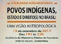 'Povos indígenas' é tema de seminário promovido pela Emeron e Unir   