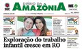 Capa do jornal Diário da Amazônia deste domingo