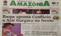 Capa do jornal Diário da Amazônia desta terça-feira