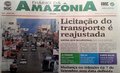 Capa do jornal Diário da Amazônia deste sábado