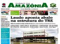 Capa do jornal Diário da Amazônia desta quarta-feira