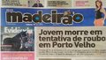 Capa do jornal Madeirão deste sábado