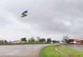 Bandeira de Rondônia na entrada de Porto Velho