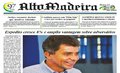 Capa do jornal Alto madeira desta quarta-feira