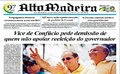 Capa do jornal Alto Madeira desta sexta-feira