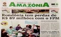 Capa do jornal Diário da Amazônia desta 4ª feira