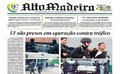 Capa do jornal Alto Madeira desta quinta-feira