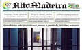 Capa do jornal Alto Madeira deste sábado