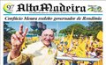 Capa do jornal Alto Madeira desta segunda-feira