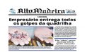 Capa do jornal Alto Madeira desta terça-feira