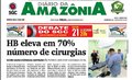 Capa do jornal Diário da Amazônia deste sábado