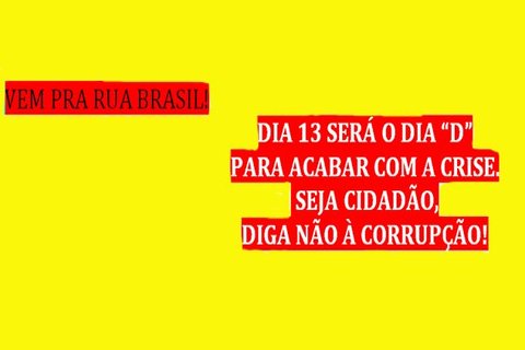 CAMPANHA VEM PRA RUA BRASIL!