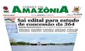 Capa do jornal Diário da Amazônia desta quinta-feira