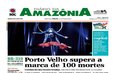 Capa do jornal Diário da Amazônia deste sábado