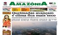 Capa do jornal Diário da Amazônia deste domingo