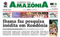 Capa do jornal Diário da Amazônia deste sábado