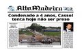 Capa do jornal Alto Madeira desta quarta-feira