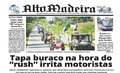 Capa do jornal Alto Madeira desta quarta-feira