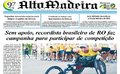 Capa do jornal Alto Madeira desta quarta-feira