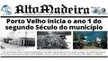 Capa do jornal Alto Madeira desta sexta-feira