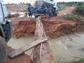 Rompimento de barragem no distrito de Novo Oriente, em Ariquemes