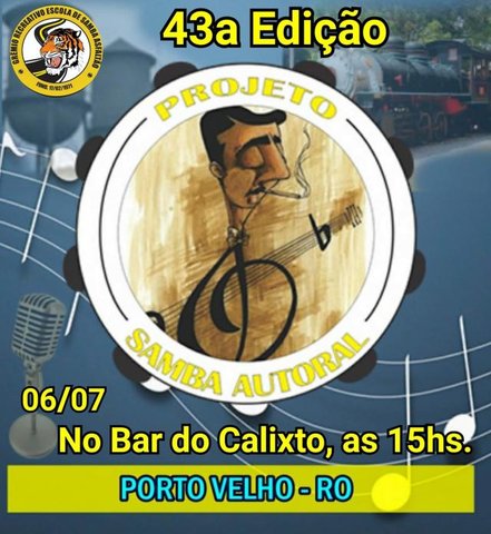 Vem aí mais um Festival Cultural  do Distrito de  Nazaré - Projeto Samba Autoral  43ª edição. - Gente de Opinião