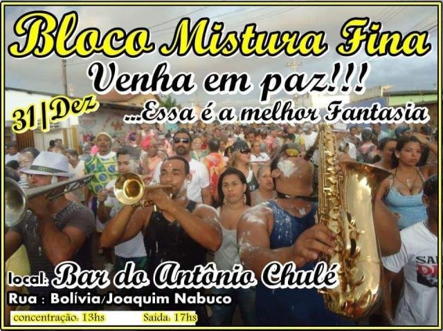 Bloco Mistura Fina: venha em Paz... Essa é a melhor fantasia!!!!! - Gente de Opinião