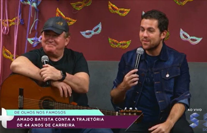 Em entrevista à SIC TV, Amado Batista comemora 44 anos de carreira
