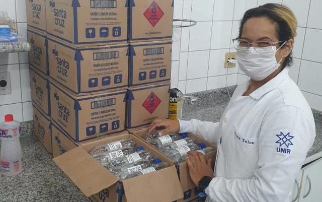 UNIR está produzindo 5 mil litros de álcool em gel para enfrentamento da pandemia - Gente de Opinião