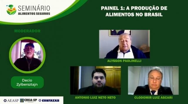 Força do agronegócio e segurança alimentar no pós-pandemia foram destaques nos debates do Seminário Alimentos Seguros - Gente de Opinião