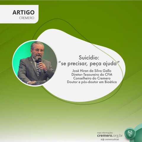 Suicídio: “se precisar, peça ajuda” - Gente de Opinião