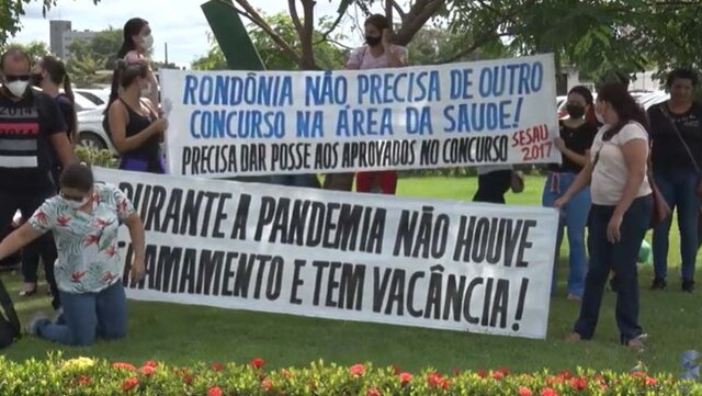 Manifestação cobra convocação de concursados para Sesau - Gente de Opinião