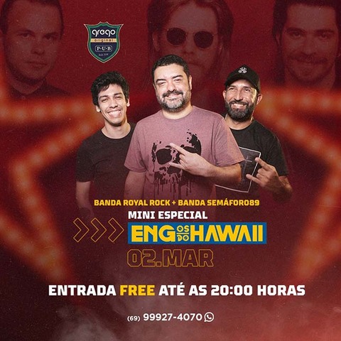 Hoje tem mini especial Engenheiros do Hawaii no Grego Original - Gente de Opinião