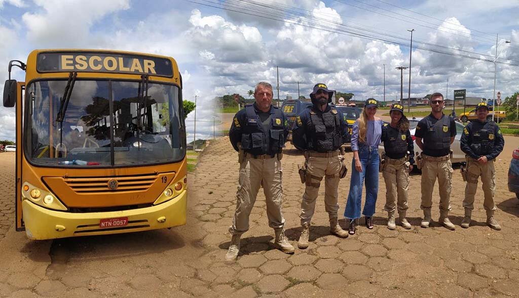 Fiscalização do transporte escolar coordenada pelo MP flagra ônibus superlotados em Vilhena - Gente de Opinião