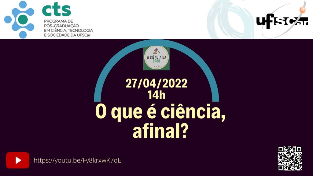 PPGCTS UFSCar - O que é a ciência, afinal? - Gente de Opinião