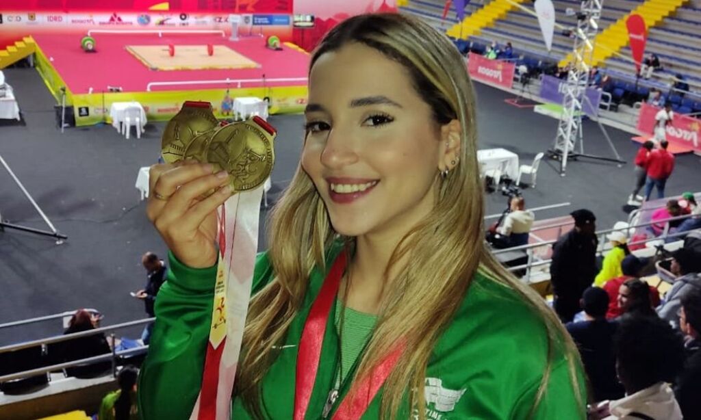 Emily Rosa, ganhando ouro na Colômbia, mas de olho nos Jogos de Paris em 2024. - Gente de Opinião