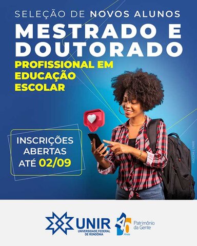 Inscrições para mestrado e doutorado em Educação Escolar para professores da rede pública encerram na sexta, dia 2 - Gente de Opinião