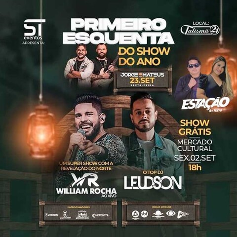 Esquenta do show do Jorge & Mateus é hoje no Mercado Cultural de Porto Velho - Gente de Opinião