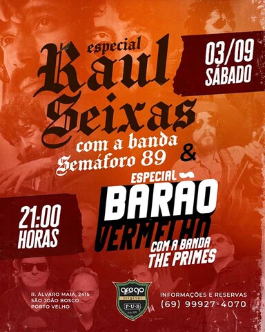 Especiais Raul Seixas e Barão Vermelho  no Grego Original  - Gente de Opinião