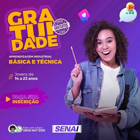 SENAI-RO disponibiliza cursos gratuitos para a comunidade - Gente de Opinião