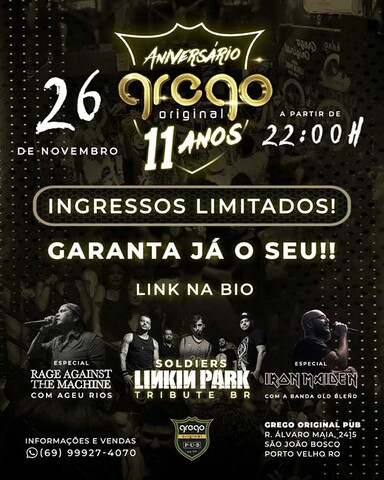 11 anos de tradição - Neste sábado tem festa de aniversário do Grego Original  - Gente de Opinião