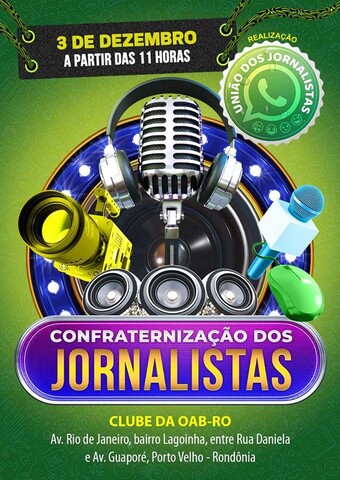 Festa dos Jornalistas é no próximo sábado (3/12), no Clube da OAB - Gente de Opinião