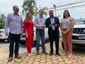 Deputada Federal eleita Cristiane Lopes participa de cerimônia de entrega de veículos para Saúde