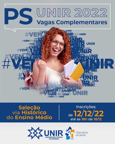 UNIR abre inscrições para ingresso via Histórico do Ensino Médio - Gente de Opinião